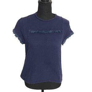 Rungolee Vintage Women’s Cap Sleeve Fringed Top